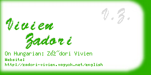 vivien zadori business card